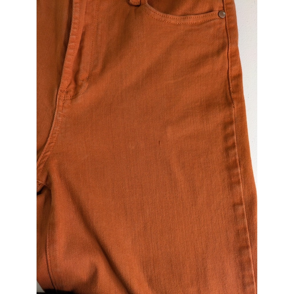 Judy Blue Rust Orange Wide Leg Jeans Size 11/30 - Picture 7 of 8